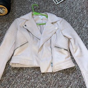 Bar ||| light pink faux leather jacket. Size small